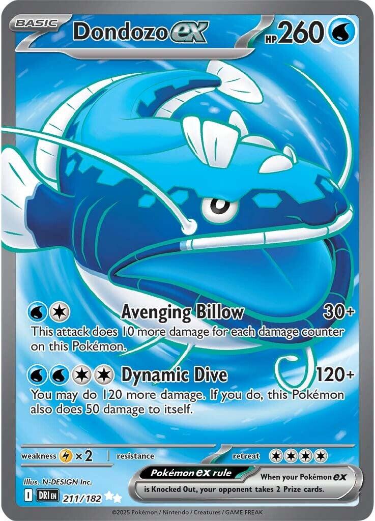 Dondozo ex (211/182) [Scarlet & Violet: Destined Rivals] | Clutch Gaming