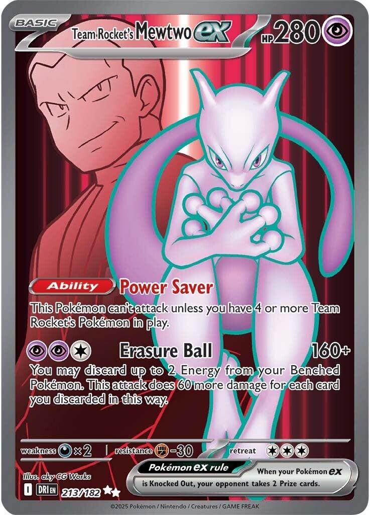 Team Rocket's Mewtwo ex (213/182) [Scarlet & Violet: Destined Rivals] | Clutch Gaming