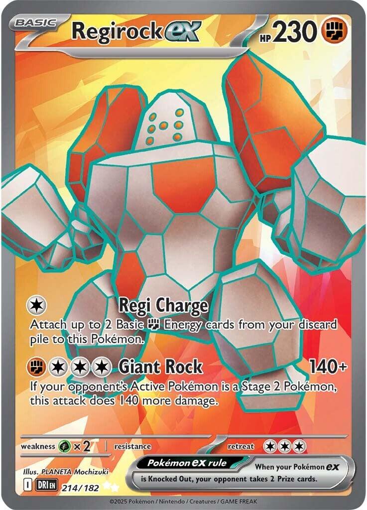 Regirock ex (214/182) [Scarlet & Violet: Destined Rivals] | Clutch Gaming