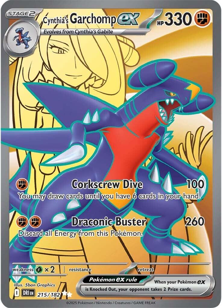Cynthia's Garchomp ex (215/182) [Scarlet & Violet: Destined Rivals] | Clutch Gaming