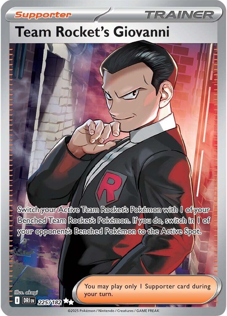 Team Rocket's Giovanni (225/182) [Scarlet & Violet: Destined Rivals] | Clutch Gaming