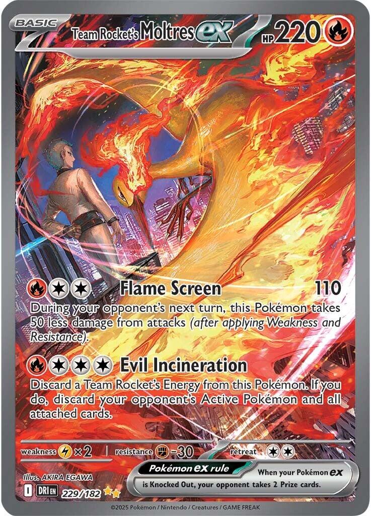 Team Rocket's Moltres ex (229/182) [Scarlet & Violet: Destined Rivals] | Clutch Gaming