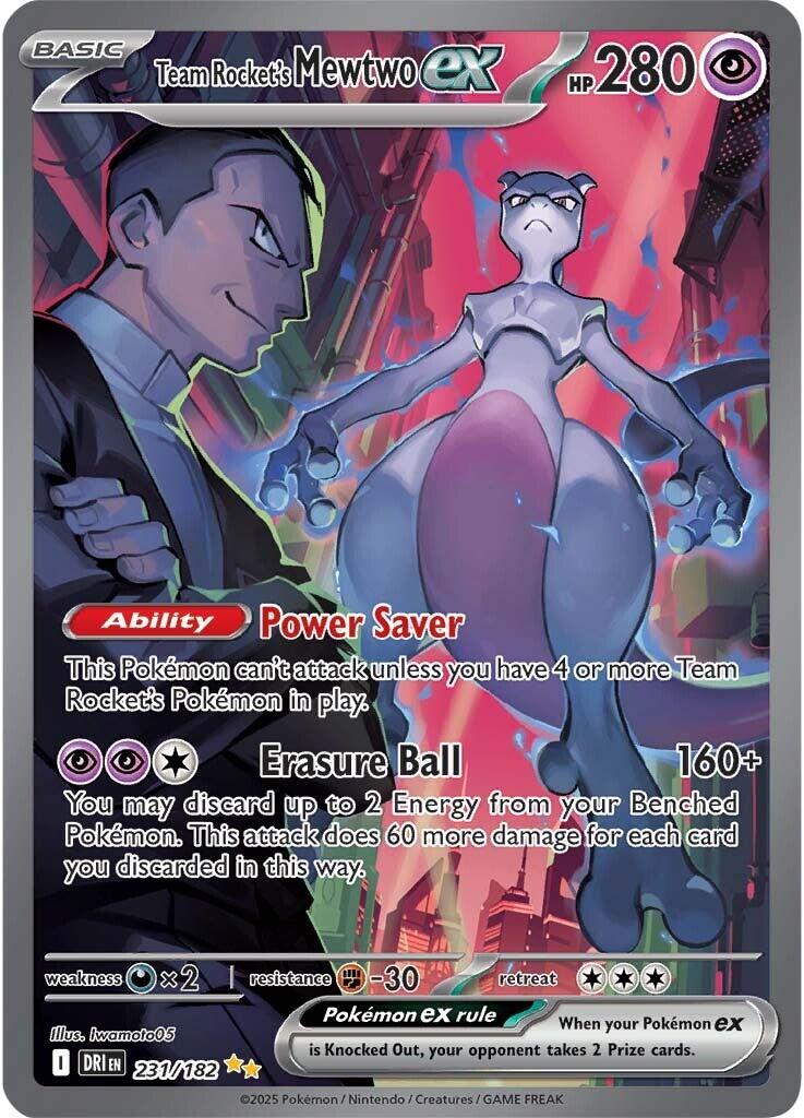 Team Rocket's Mewtwo ex (231/182) [Scarlet & Violet: Destined Rivals] | Clutch Gaming