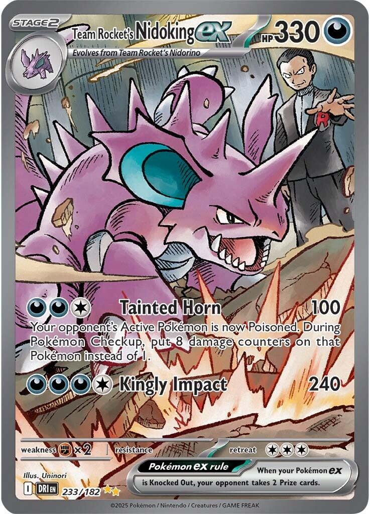 Team Rocket's Nidoking ex (233/182) [Scarlet & Violet: Destined Rivals] | Clutch Gaming