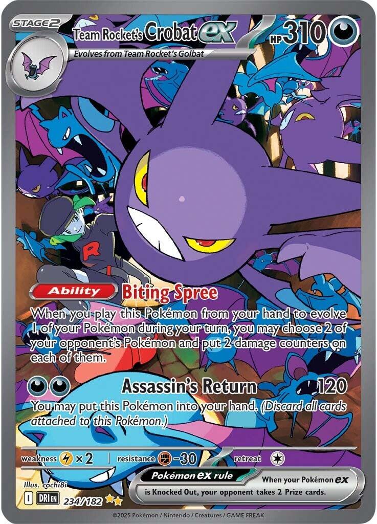 Team Rocket's Crobat ex (234/182) [Scarlet & Violet: Destined Rivals] | Clutch Gaming