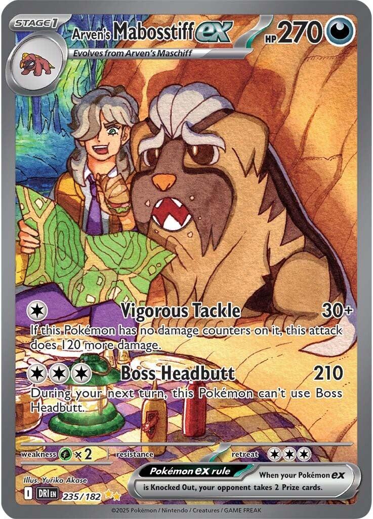 Arven's Mabosstiff ex (235/182) [Scarlet & Violet: Destined Rivals] | Clutch Gaming