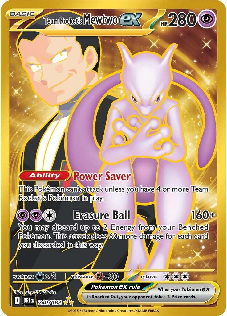 Team Rocket's Mewtwo ex (240/182) [Scarlet & Violet: Destined Rivals] | Clutch Gaming