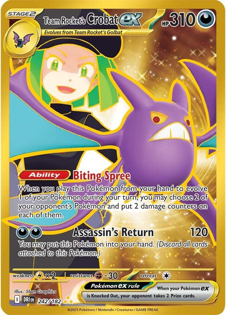 Team Rocket's Crobat ex (242/182) [Scarlet & Violet: Destined Rivals] | Clutch Gaming