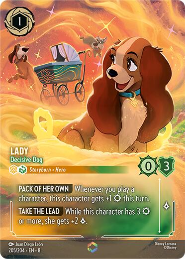 Lady - Decisive Dog (Enchanted) (205/204) [Reign of Jafar] | Clutch Gaming