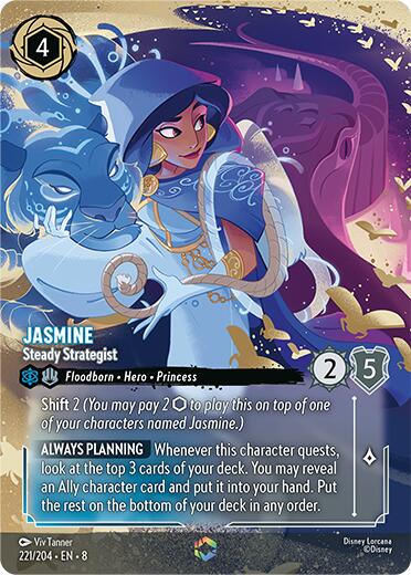 Jasmine - Steady Strategist (Enchanted) (221/204) [Reign of Jafar] | Clutch Gaming