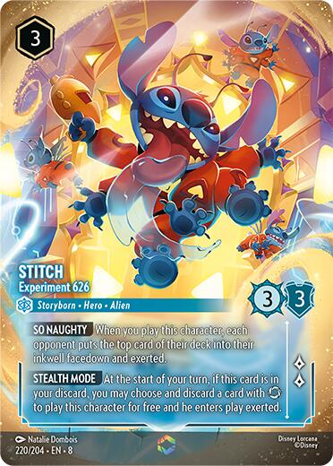 Stitch - Experiment 626 (Enchanted) (220/204) [Reign of Jafar] | Clutch Gaming