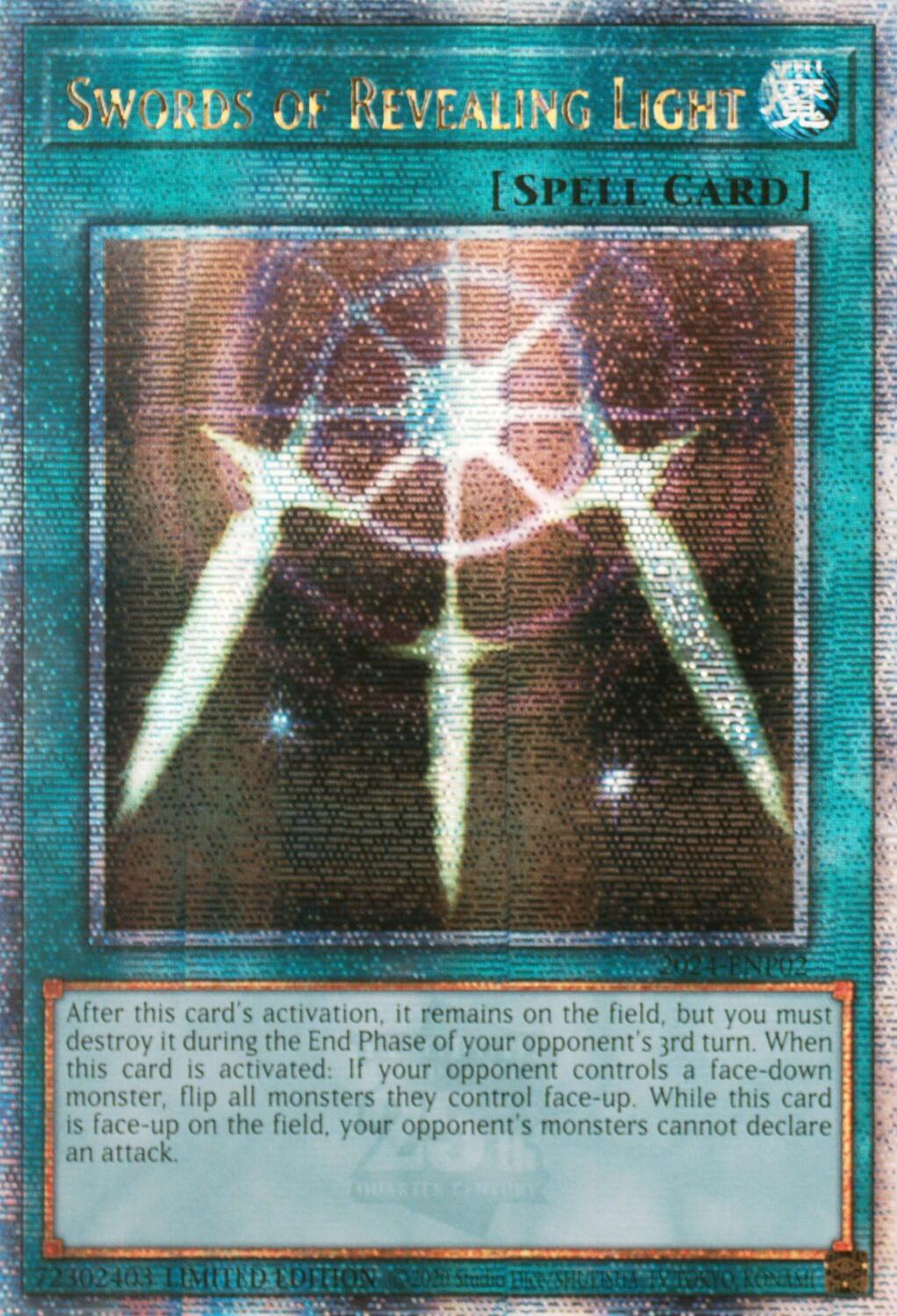 Swords of Revealing Light [2024-ENP02] Quarter Century Secret Rare | Clutch Gaming