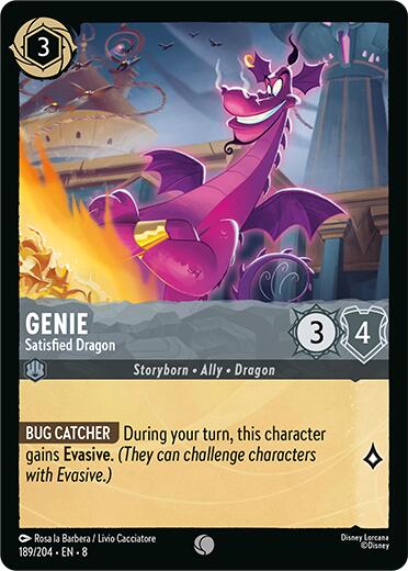 Genie - Satisfied Dragon (189/204) [Reign of Jafar] | Clutch Gaming