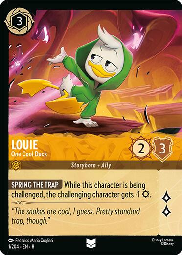 Louie - One Cool Duck (Cold Foil) (1/204) [Reign of Jafar] | Clutch Gaming