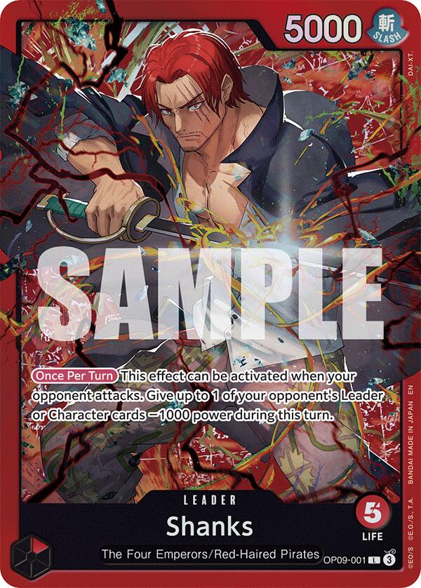 Shanks (OP09-001) [Starter Deck: Red Shanks] | Clutch Gaming