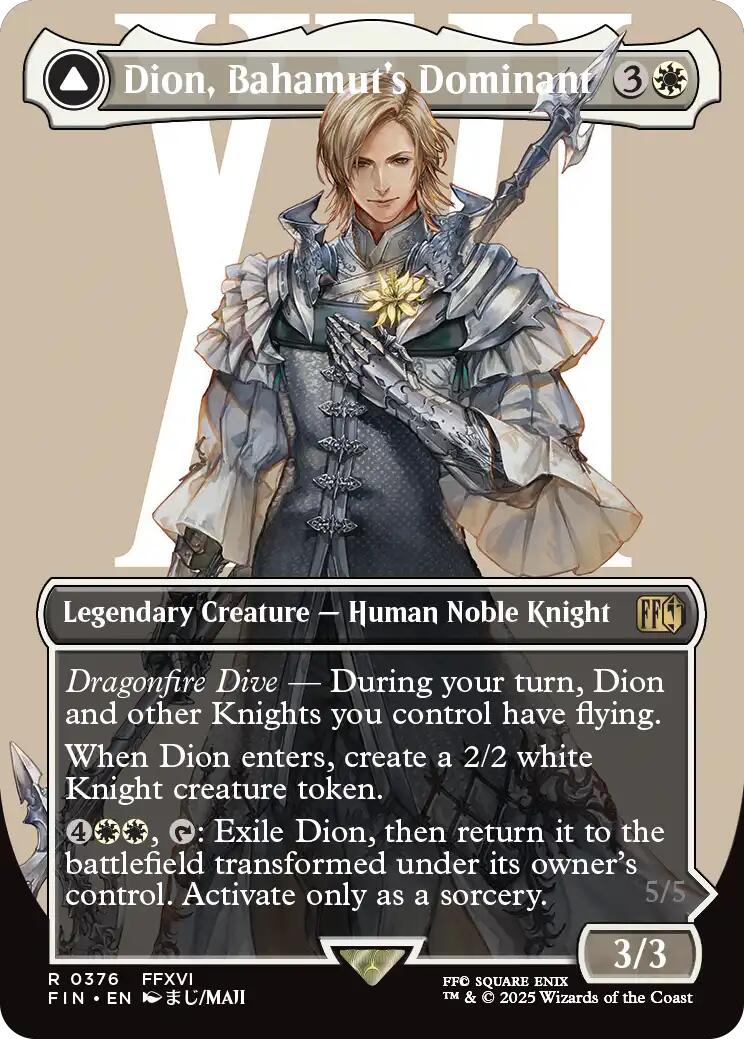 Dion, Bahamut's Dominant // Bahamut, Warden of Light (Borderless) [FINAL FANTASY] | Clutch Gaming