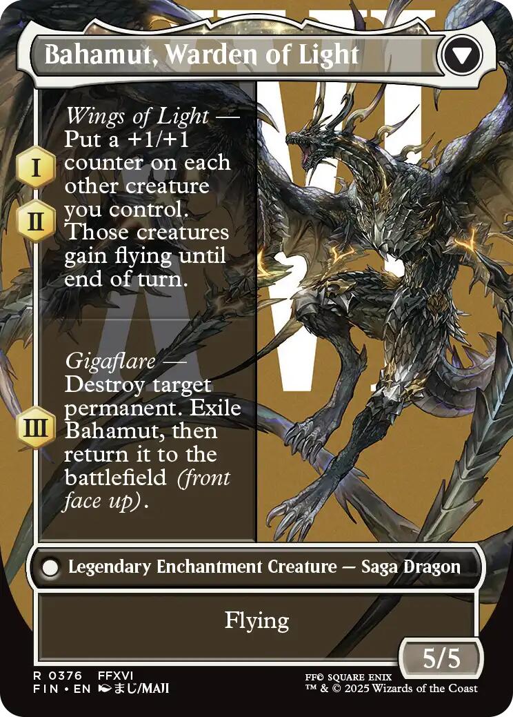 Dion, Bahamut's Dominant // Bahamut, Warden of Light (Borderless) [FINAL FANTASY] | Clutch Gaming