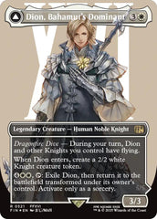 Dion, Bahamut's Dominant // Bahamut, Warden of Light (Borderless) (Surge Foil) [FINAL FANTASY] | Clutch Gaming
