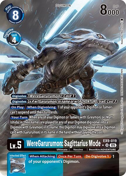 WereGarurumon: Sagittarius Mode [EX9-019] (Alternate Art) [Versus Monsters] | Clutch Gaming