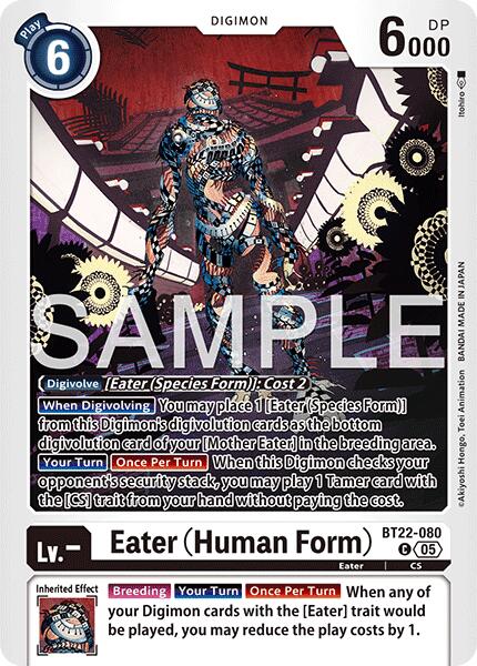 Eater [BT22-080] (Human Form) [Cyber Eden] | Clutch Gaming