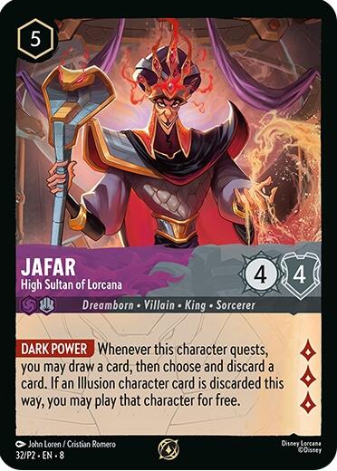 Jafar - High Sultan of Lorcana (Store Champion Participant) (32/P2) [Promo Cards] | Clutch Gaming