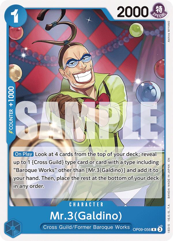 Mr.3(Galdino) (Reprint) [Starter Deck: Blue Buggy] | Clutch Gaming