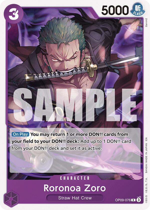 Roronoa Zoro (Reprint) [Starter Deck: Purple/Black Monkey.D.Luffy] | Clutch Gaming