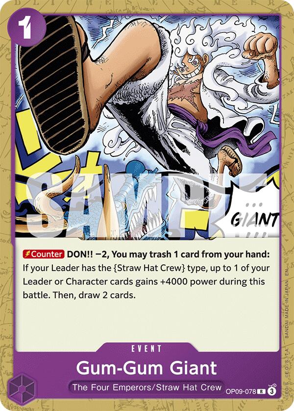 Gum-Gum Giant (Reprint) [Starter Deck: Purple/Black Monkey.D.Luffy] | Clutch Gaming