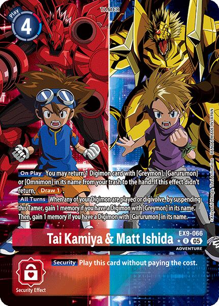 Tai Kamiya & Matt Ishida [EX9-066] (Alternate Art) [Versus Monsters] | Clutch Gaming