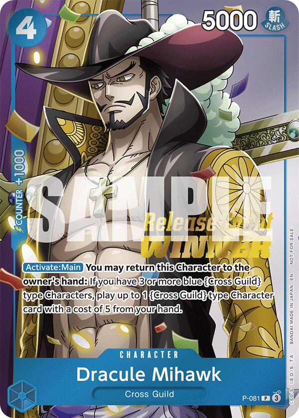 Dracule Mihawk (A Fist of Divine Speed Release Event Winner) [One Piece Promotion Cards] | Clutch Gaming