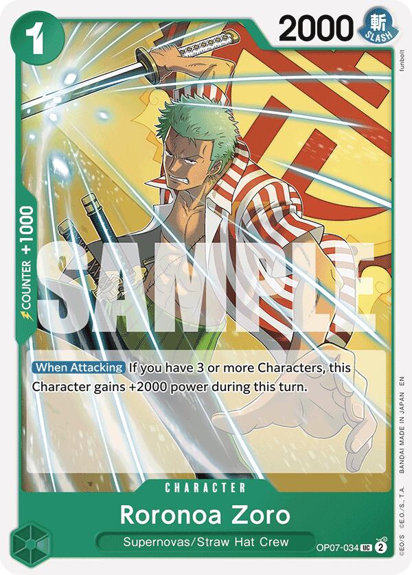 Roronoa Zoro (Reprint) [Starter Deck: GREEN Jewelry Bonney] | Clutch Gaming