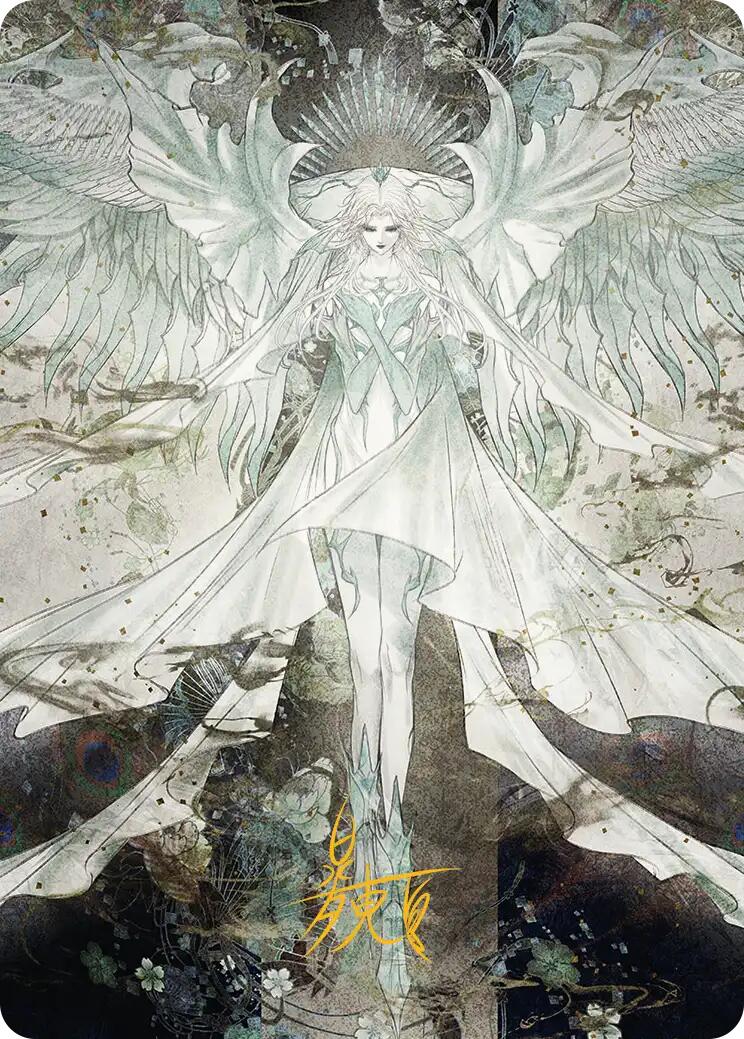 Hydaelyn, the Mothercrystal Art Card (Gold-Stamped Signature) [FINAL FANTASY Art Series] | Clutch Gaming