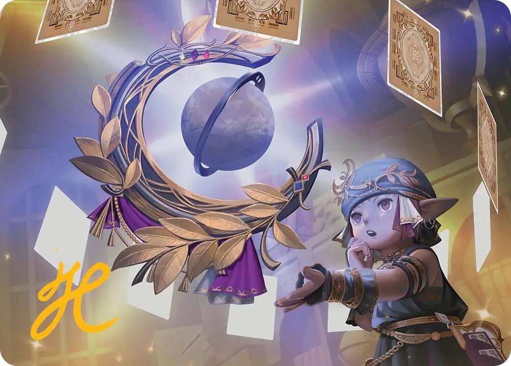 Astrologian's Planisphere Art Card (Gold-Stamped Signature) [FINAL FANTASY Art Series] | Clutch Gaming