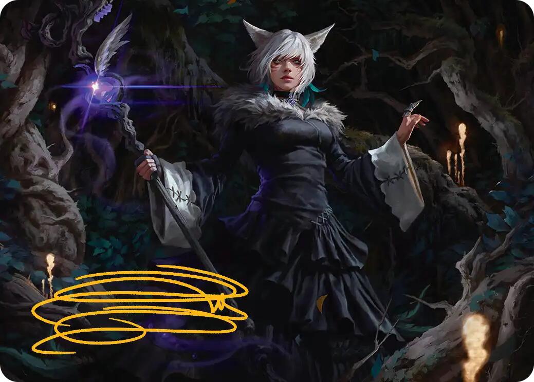 Y'shtola, Night's Blessed Art Card (21) (Gold-Stamped Signature) [FINAL FANTASY Art Series] | Clutch Gaming