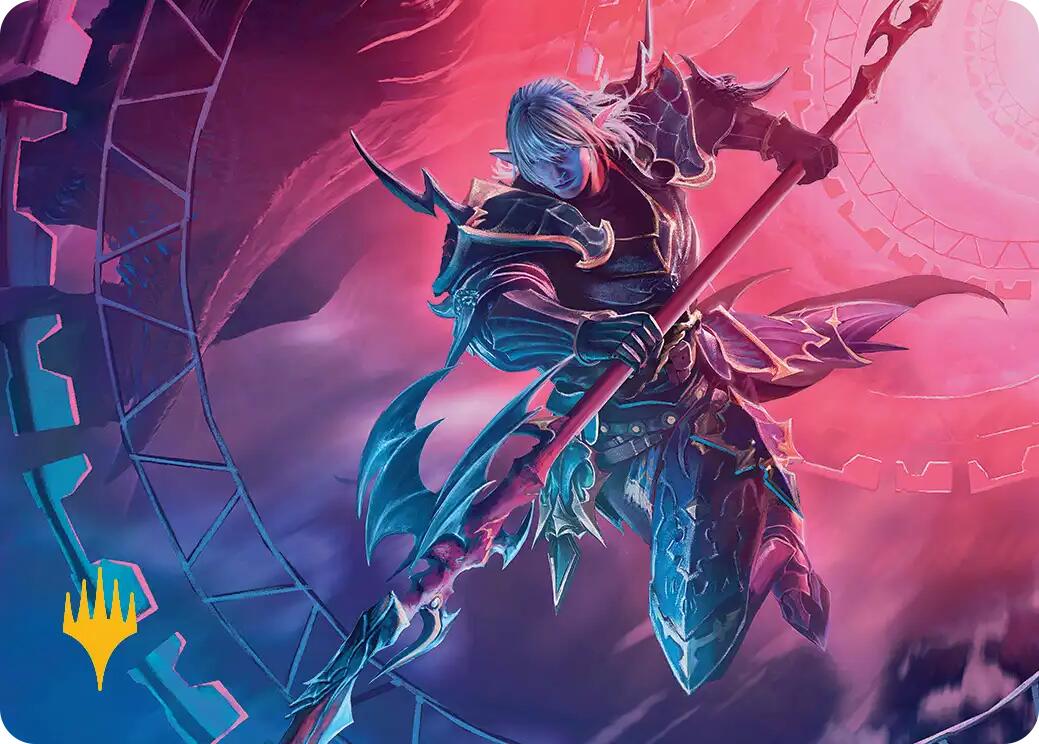 Estinien Varlineau Art Card (Gold-Stamped Planeswalker Symbol) [FINAL FANTASY Art Series] | Clutch Gaming