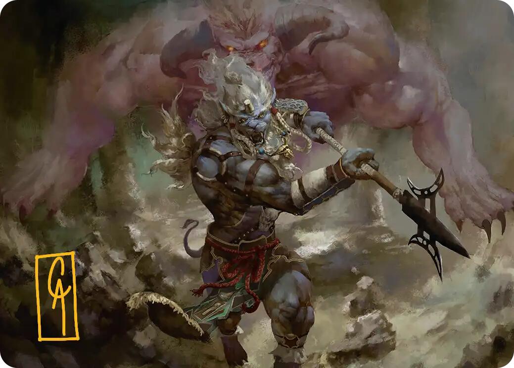 Kimahri, Valiant Guardian Art Card (Gold-Stamped Signature) [FINAL FANTASY Art Series] | Clutch Gaming