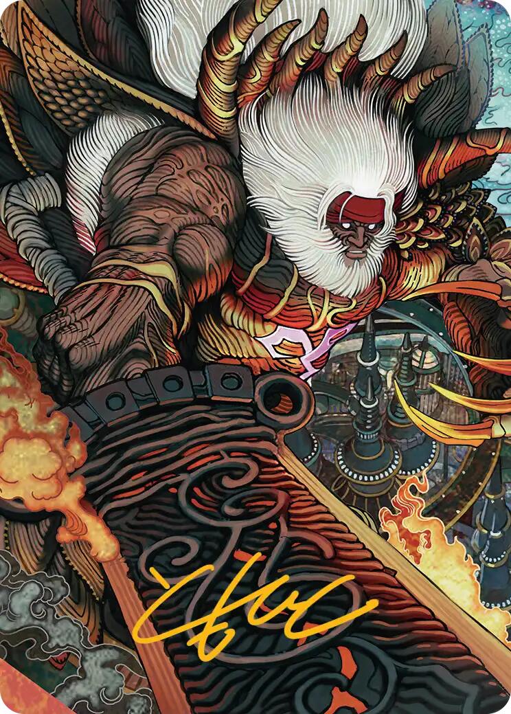 Braska's Final Aeon Art Card (Gold-Stamped Signature) [FINAL FANTASY Art Series] | Clutch Gaming