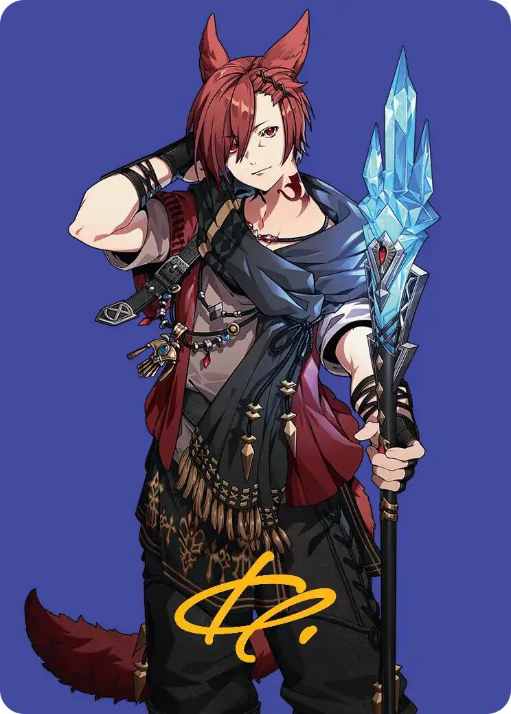 G'raha Tia, Scion Reborn Art Card (51) (Gold-Stamped Signature) [FINAL FANTASY Art Series] | Clutch Gaming