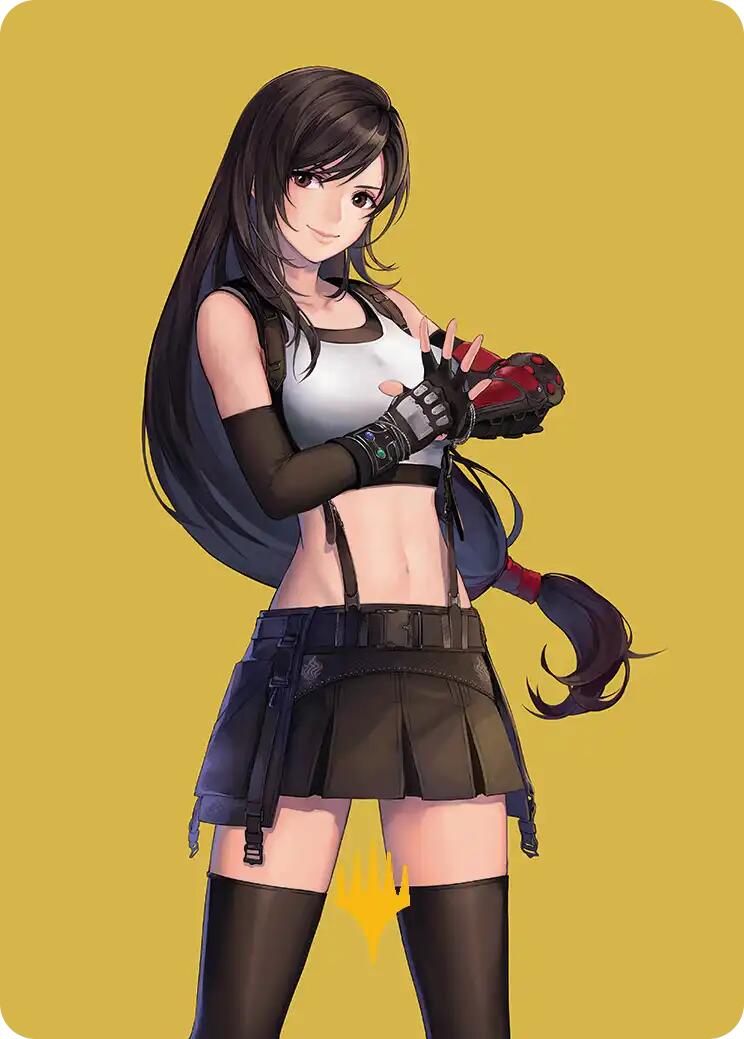 Tifa, Martial Artist Art Card (Gold-Stamped Planeswalker Symbol) [FINAL FANTASY Art Series] | Clutch Gaming