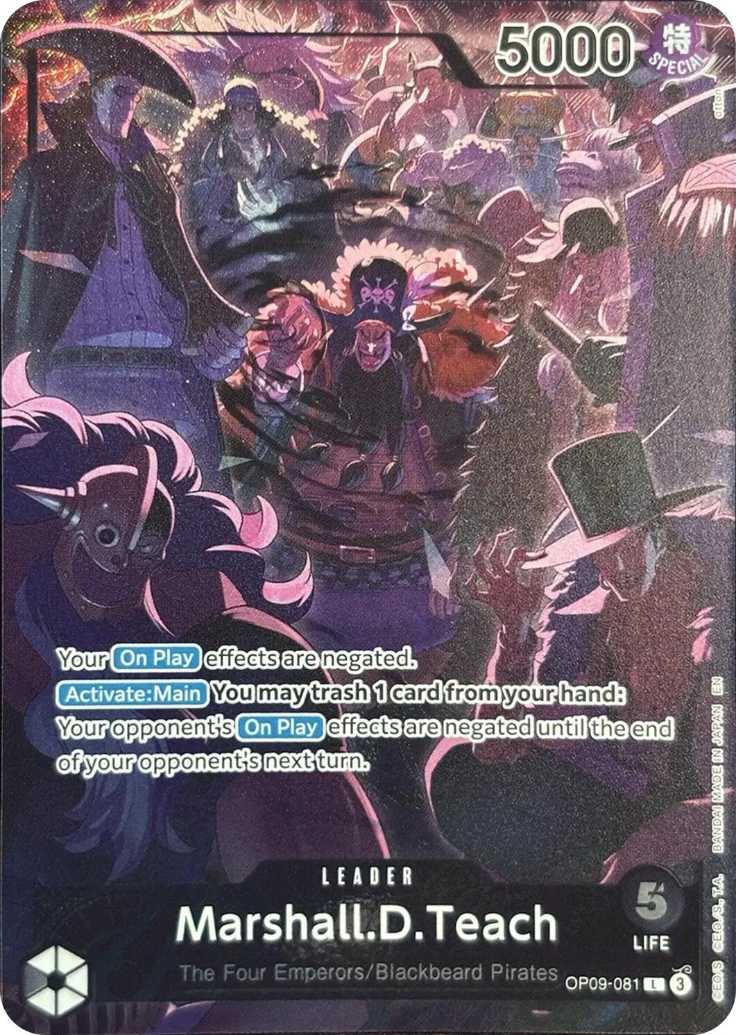 Marshall.D.Teach (English Version 2nd Anniversary Set) [One Piece Promotion Cards] | Clutch Gaming