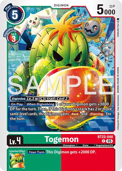 Togemon [BT22-048] [Cyber Eden] | Clutch Gaming