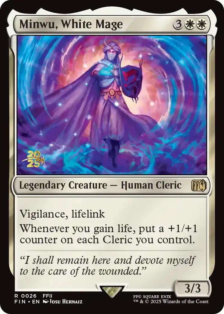 Minwu, White Mage [FINAL FANTASY Prerelease Promo] | Clutch Gaming