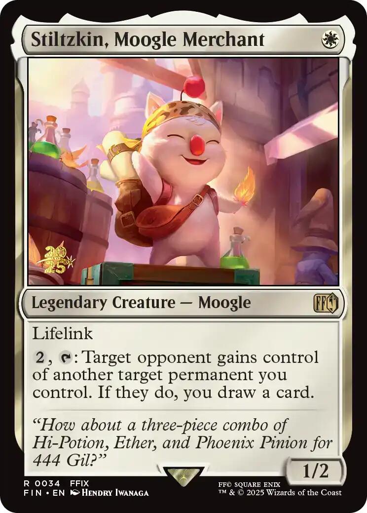 Stiltzkin, Moogle Merchant [FINAL FANTASY Prerelease Promo] | Clutch Gaming