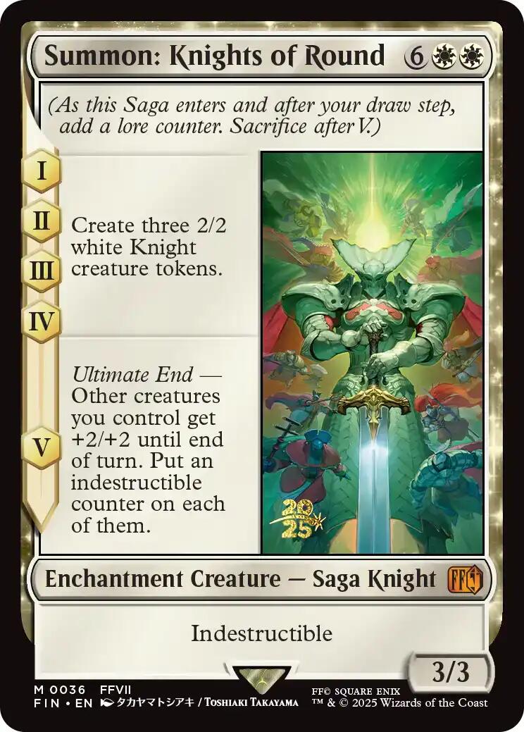 Summon: Knights of Round [FINAL FANTASY Prerelease Promo] | Clutch Gaming