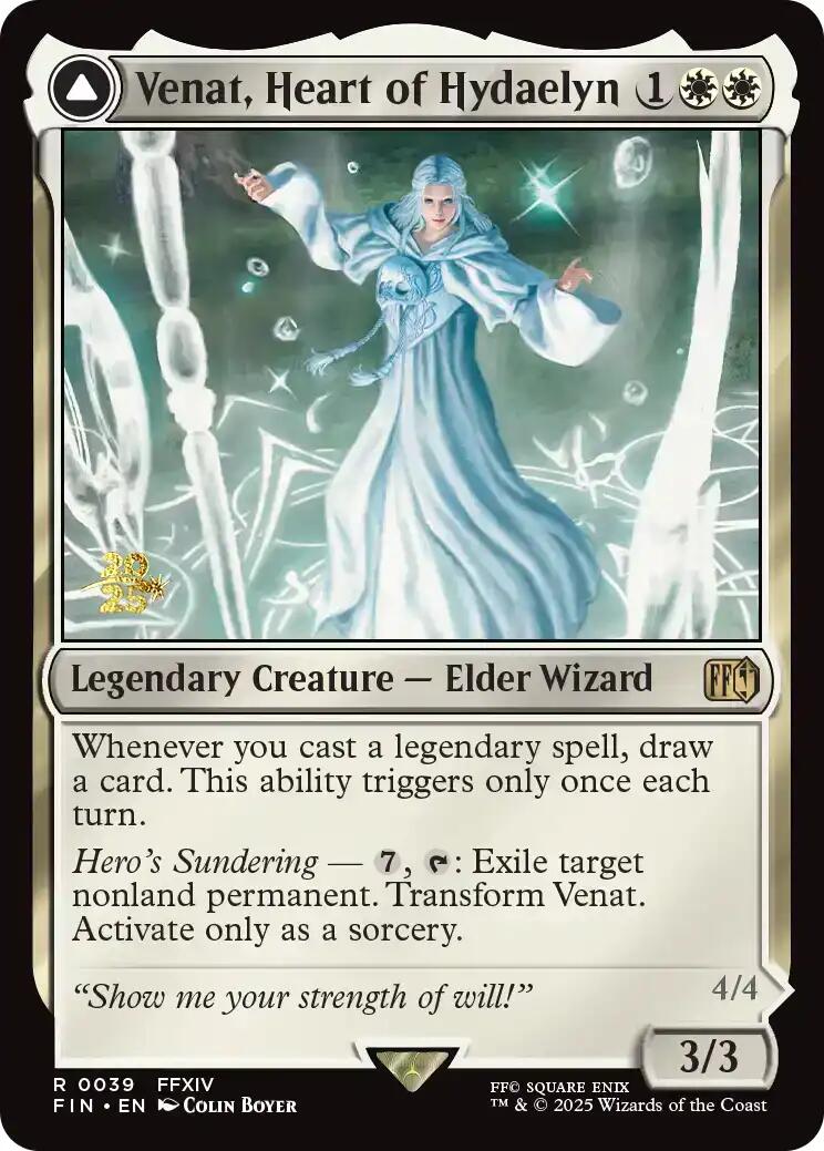 Venat, Heart of Hydaelyn // Hydaelyn, the Mothercrystal [FINAL FANTASY Prerelease Promo] | Clutch Gaming