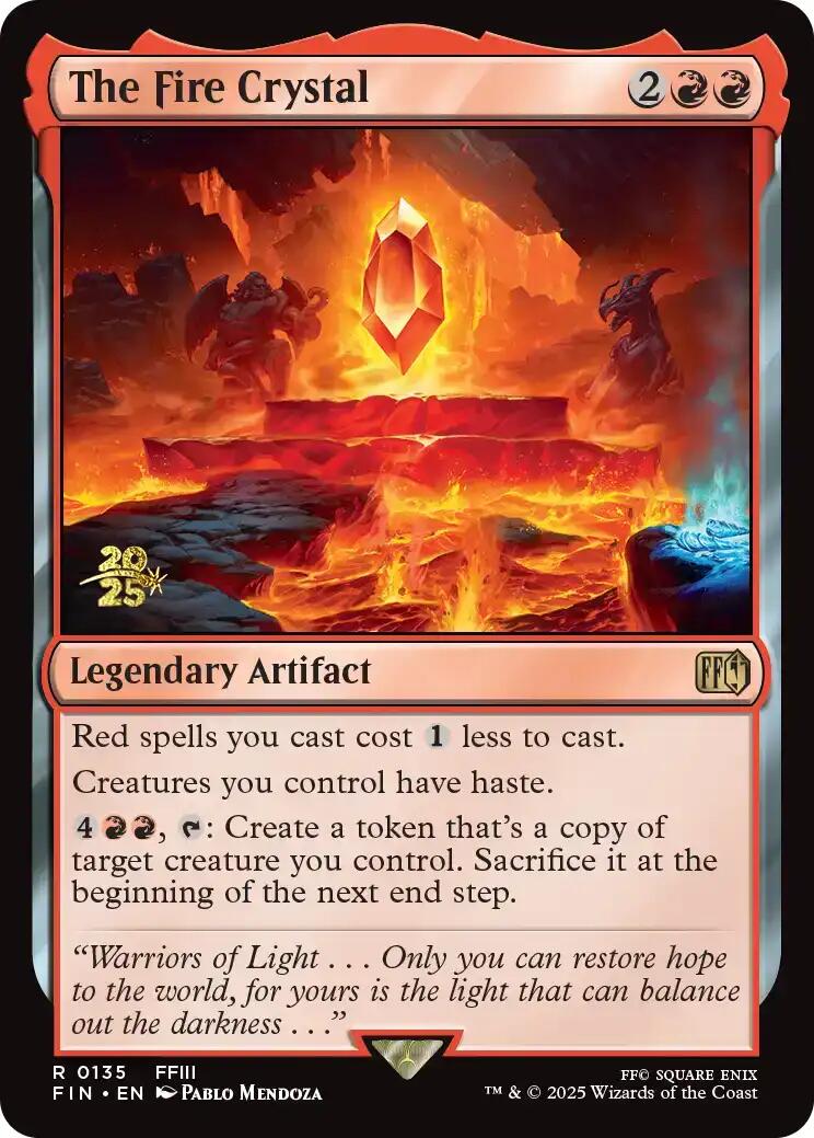 The Fire Crystal [FINAL FANTASY Prerelease Promo] | Clutch Gaming