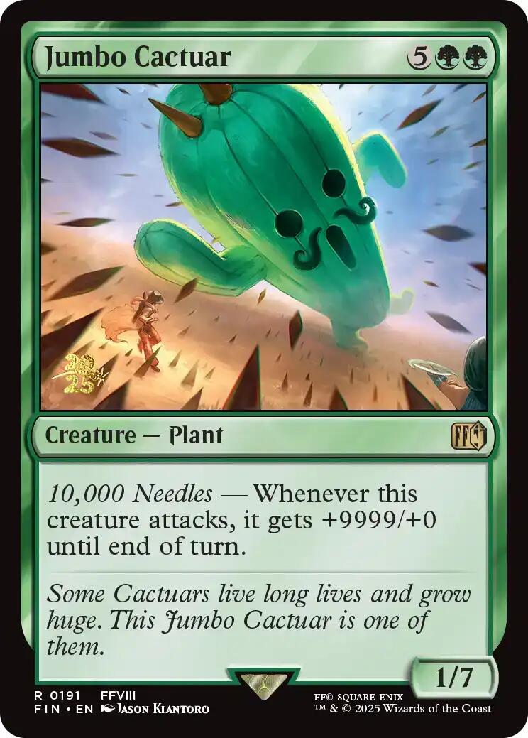 Jumbo Cactuar [FINAL FANTASY Prerelease Promo] | Clutch Gaming