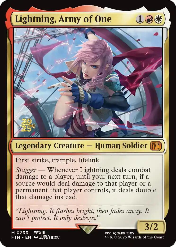 Lightning, Army of One [FINAL FANTASY Prerelease Promo] | Clutch Gaming