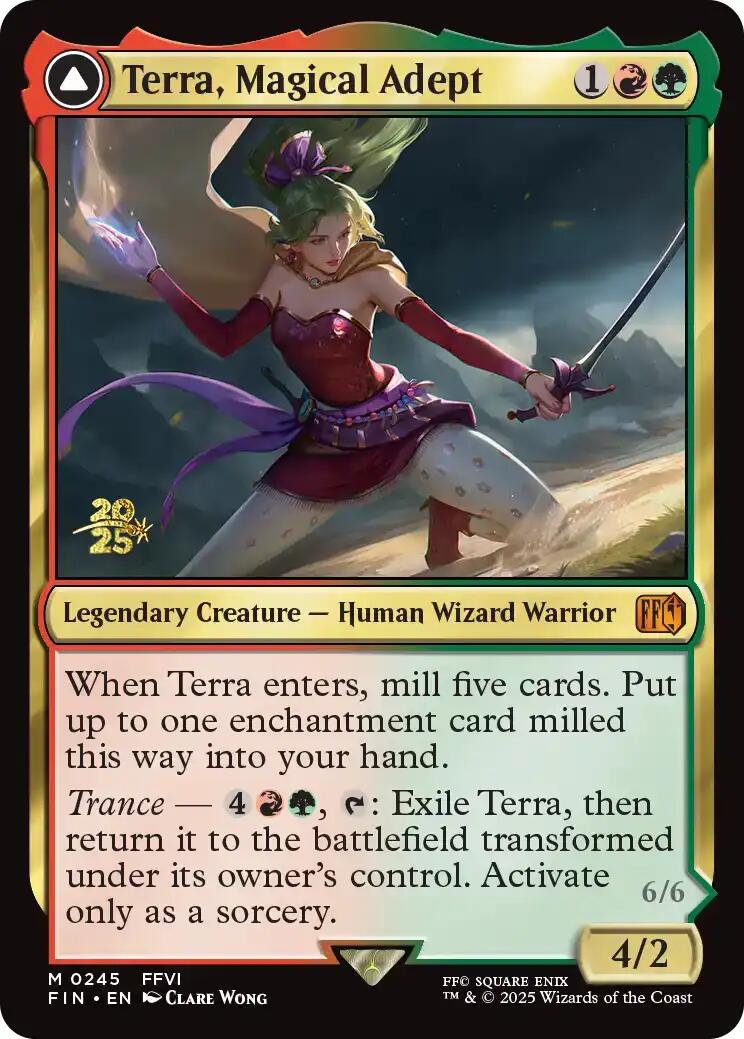 Terra, Magical Adept // Esper Terra [FINAL FANTASY Prerelease Promo] | Clutch Gaming