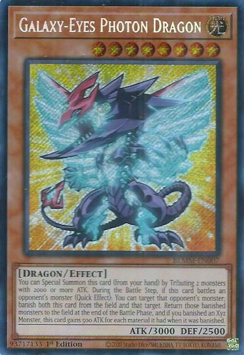 Galaxy-Eyes Photon Dragon [BLMM-EN007] Secret Rare | Clutch Gaming